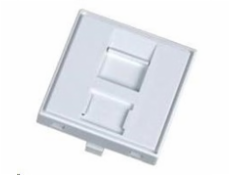 Modul neosazený 1x RJ45, 45x45 mm s prachovkou