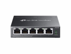 Switch TP-Link ES205GP 1x GLan, 5x GLan, 4x PoE+, 65W, Omáda SDN