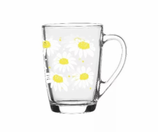 Hrnček 300 ml dekor DAISY sklo