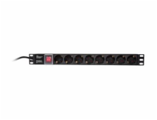 LogiLink Power strip PDU 19 1U 8x Schuko CEE 7/3 (PDU8C01)