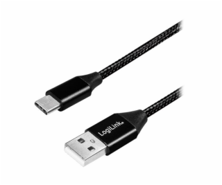 LogiLink USB-A - USB-C kabel USB 1 m černý (CU0140)