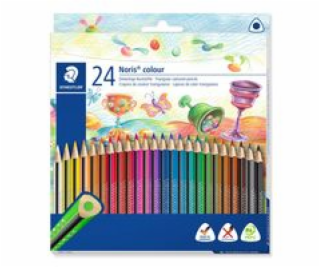 Staedtler Noris Barevné trojhranné pastelky 24 barev STAE...