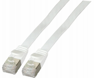 EFB EFB RJ45 Flachpatchkabel U/FTP, Cat.6A, PVC, 1m, weiß