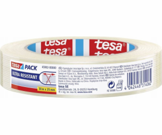 Tesa tesapack Ultra Resistant Monofilament 50m 25mm -Pack...