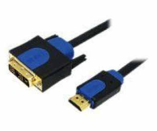 LogiLink HDMI - DVI-D kabel 5m modrý (CHB3105)