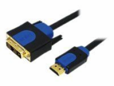 LogiLink HDMI - DVI-D kabel 5m modrý (CHB3105)