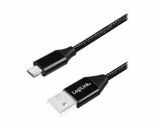 LogiLink USB-A - microUSB USB kabel 1 m černý (CU0144)