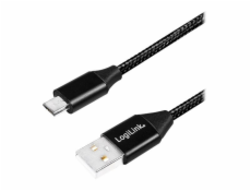 LogiLink USB-A - microUSB USB kabel 1 m černý (CU0144)