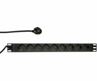 LogiLink Power strip PDU 19 1U 9x Schuko CEE 7/3 (PDU9C03)