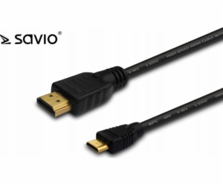 Savio HDMI Mini - HDMI kabel 1,5 m černý (CL-09M)