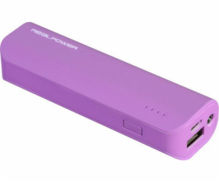 Powerbanka Realpower PB-2600 2600mAh Purple