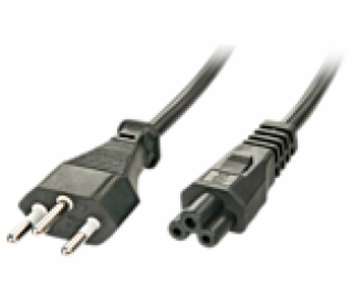 Lindy IEC320-C5f napájecí kabel, černý 2m (30412)