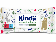 Kindii Natural Balance vlhčené ubrousky pro kojence a děti 60 ks.