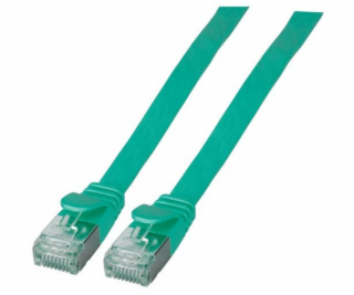 EFB RJ45 U/FTP plochý kabel, kat. 6A, PVC, 2 m, zelený(K5...