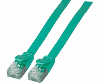 EFB EFB RJ45 Flachpatchkabel U/FTP, Cat.6A, PVC, 1m, zelená