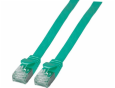 EFB EFB RJ45 Flachpatchkabel U/FTP, Cat.6A, PVC, 1m, zelená