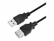 LogiLink USB-A - USB-A kabel USB 2 m černý (CU0010B)