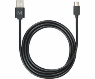 Mobilis USB-A - USB-C USB kabel 1 m černý (001278)