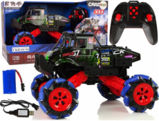 LeanToys Off-road Drift Auto na dálkové ovládání 1:16 Zelené 2,4G Rotace o 360 stupňů