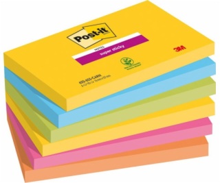 Post-It 3M Super Sticky Notes, KARNEVAL, 76x127mm, 6x90 k...