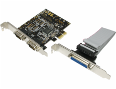 LogiLink PCIe x1 Controller – 2x sériový port + 1x paralelní port (PC0033)