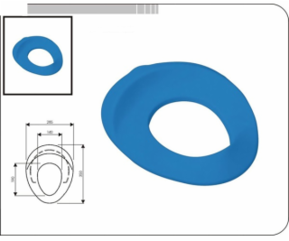 Sedátko WC dětské T 3546 modré