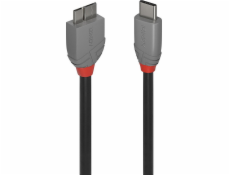 Lindy USB-C - micro-B USB kabel 1 m černý (36621)