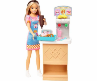 Panenka Barbie Mattel Skipper First Job - Snack Bar Plays...