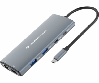 Conceptronic USB HUB CONCEPTRONIC 10-in-1 Dock USB-C->HDM...