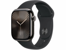 Apple Watch 10 GPS + Cellular 46mm Slate Titanium S/M chytré hodinky černé (MWYD3QF/A)