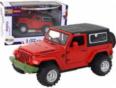 LeanToys Off-Road Autobaterie Třecí pohon Kovová červená 1:32