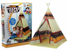 LeanToys Tipi Stan Indický domeček na hraní + 60 míčků 155 cm