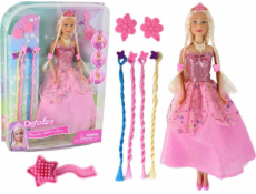 Vlasové doplňky pro panenku LeanToys Pink Lucy Princess