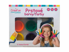 CreaFun - Prstové barvy - sada 6 (132ml)