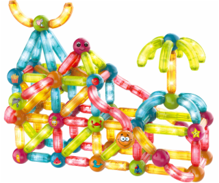 Magnetická svítící stavebnice 128 ks