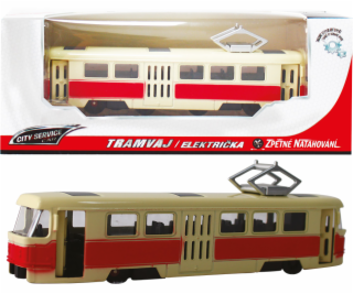 Kovová TRAMVAJ 1:90 červená