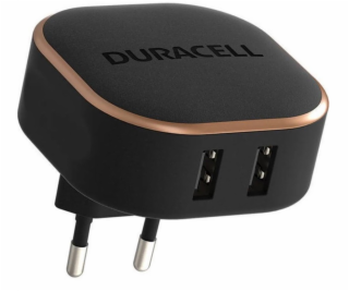 Duracell nabíječka DRACUS B16-EU, 2 x USB, šedá, 24W