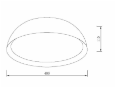 Svítidlo Plafon Domoletti SIAN, 30 W, 4000 °K