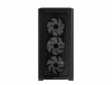 ASUS case A23 PLUS TG ARGB, Mini Tower, průhledná bočnice, 4x120mm ARGB Fan, černá