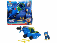 Spin Master Paw Patrol Aqua Pups - Základní vozidlo v designu žraloka s figurkou štěněte Chase, autíčko