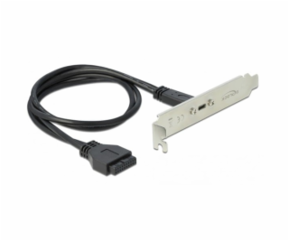 USB 3.2 Gen 1 Slotblende, 19 Pin Buchse > USB-C Buchse