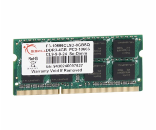 SO-DIMM 4 GB DDR3-1333, Arbeitsspeicher