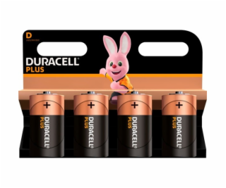 Duracell Plus D, 4 kusy batérie