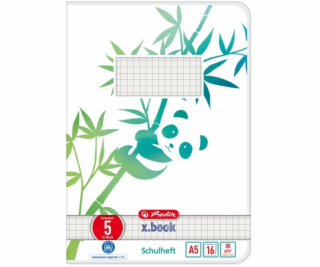 Heft A5 16 Blatt Lineatur 05 GREENline Panda