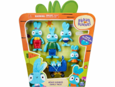 Brave Bunnies Family 5er Pack mit Actionfiguren der Hasenfamilie, Spielfigur