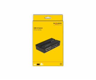 Delock USB 2.0 Switch f. 2 PC an 2Geräte, USB-Umschalter