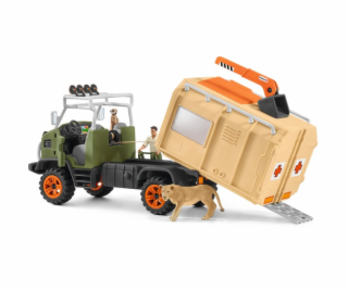 Schleich Wild Life Grosser Truck Tierrettung, Spielfahrzeug