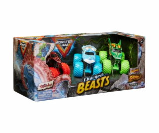 Monster Jam Charged Beasts 3er-Pack, Spielfahrzeug