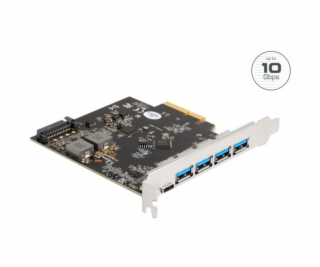  Karta PCI Express x4 na 1 x USB Type-C + 4 x USB Type-A,...