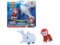 Spin Master Paw Patrol Aqua Pups - Sada Hero Pups s figurkou štěněte Marshalla a figurkou delfína, herní figurka